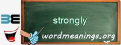 WordMeaning blackboard for strongly